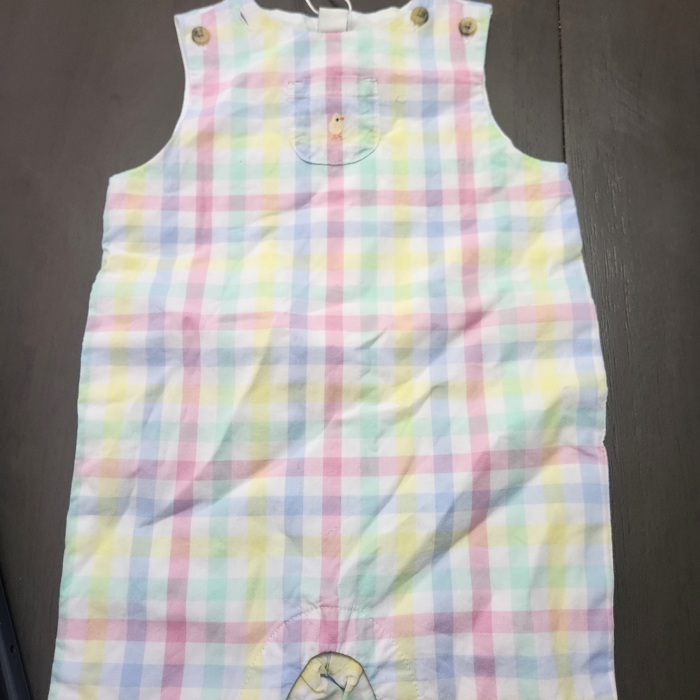 Janie and Jack Baby Multicolor Plaid Romper
